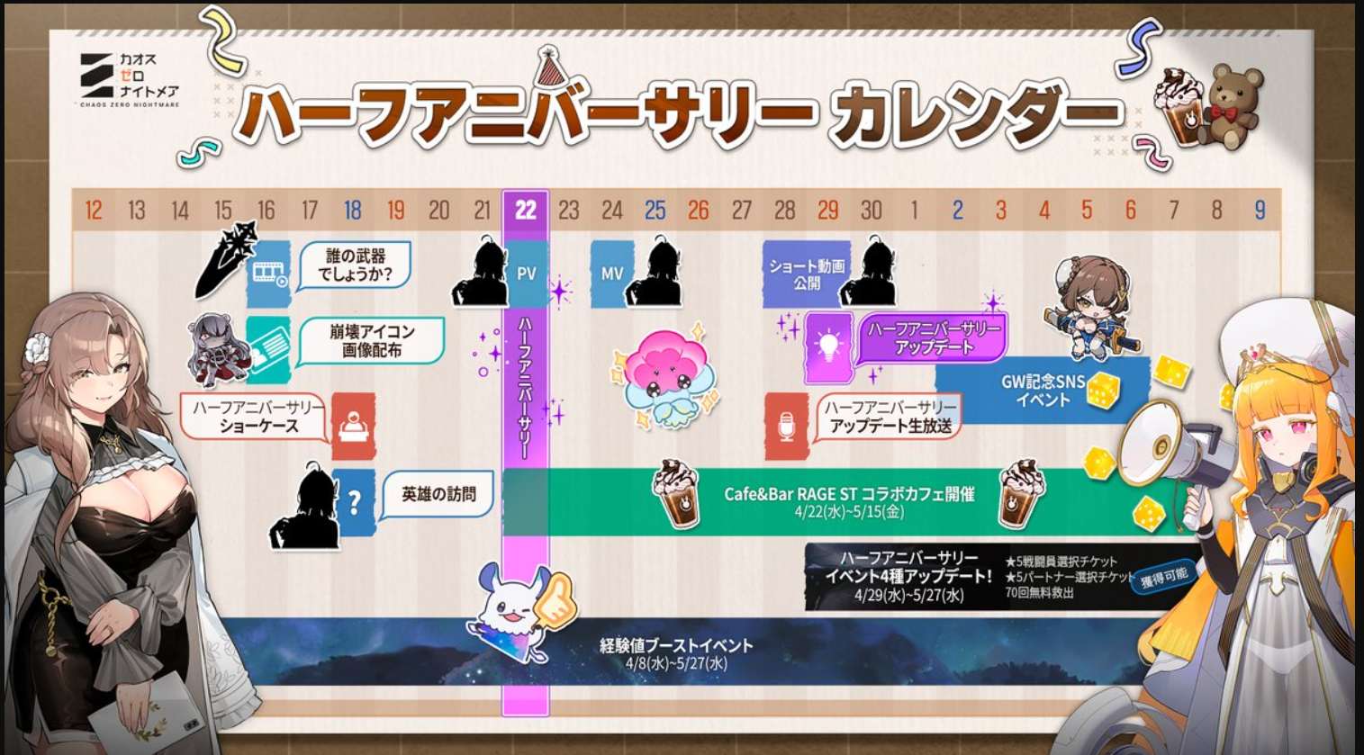 お知らせ:ハーフアニバーサリー特集ページ-カオスゼロナイトメアwiki